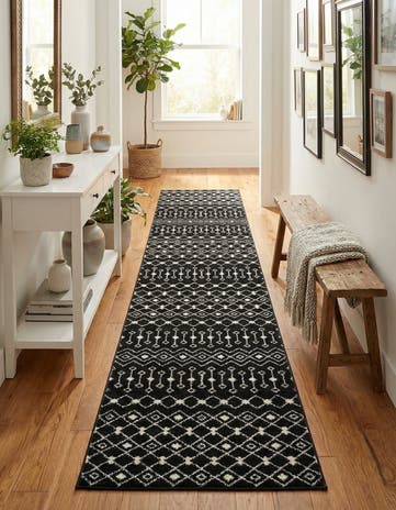 3' 3 x 16' 5 Moroccan Trellis Runner Rug