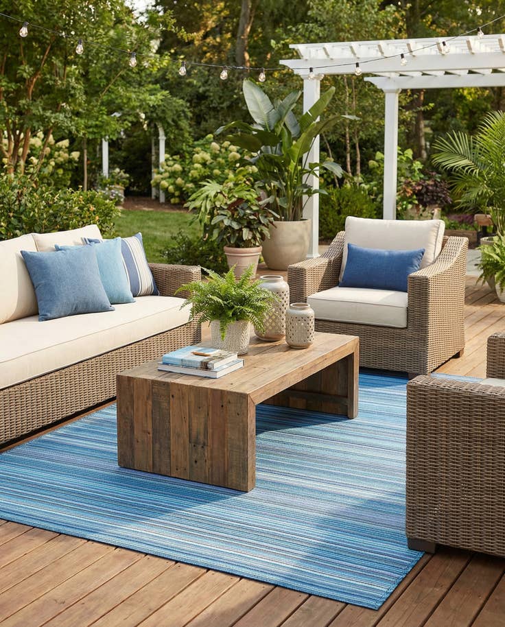 Detail image of 7' 10 x 10' Easy-Clean Vista Breeze Indoor / Outdoor Rug