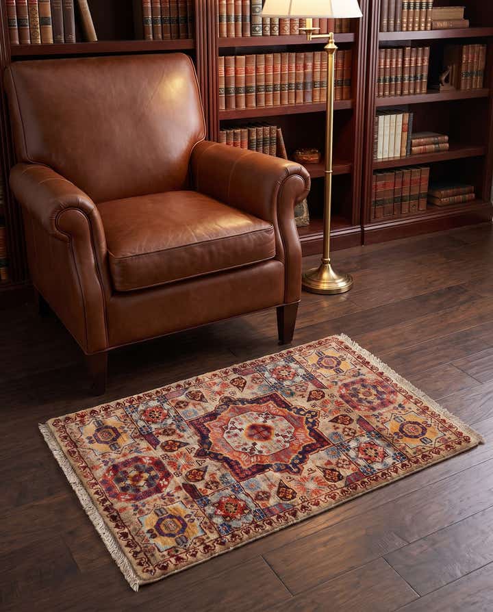 2' x 3' Hand Knotted Mamluk Ziegler Rug