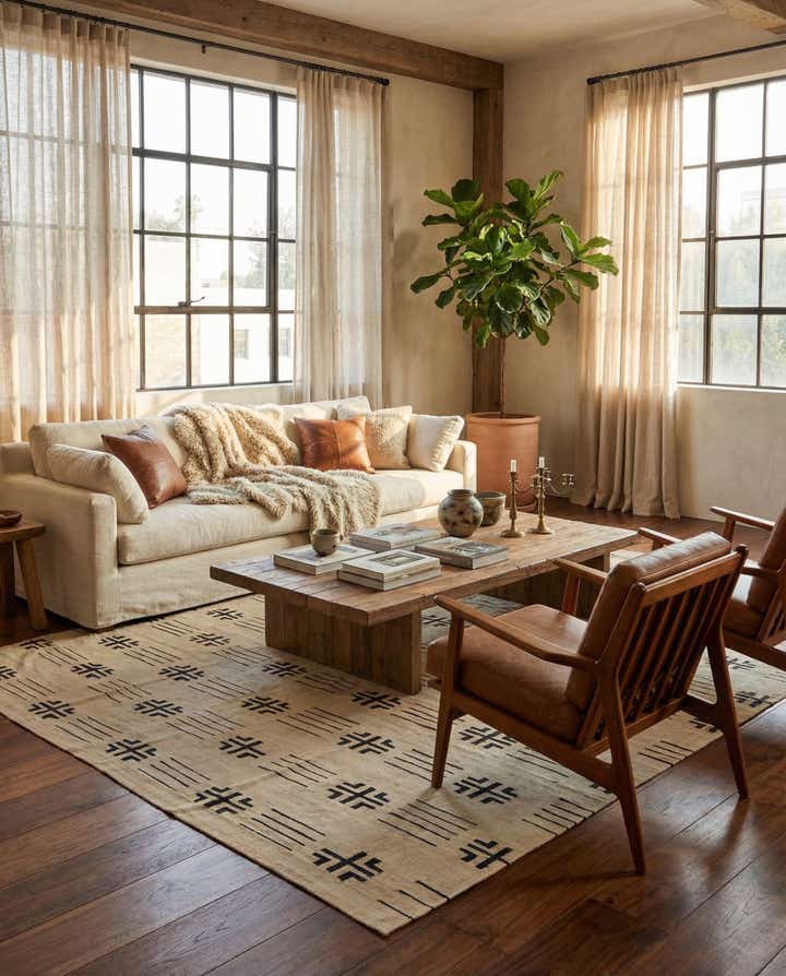 10' 1 x 12' 8 Hand Woven Kilim Modern Wool Rug