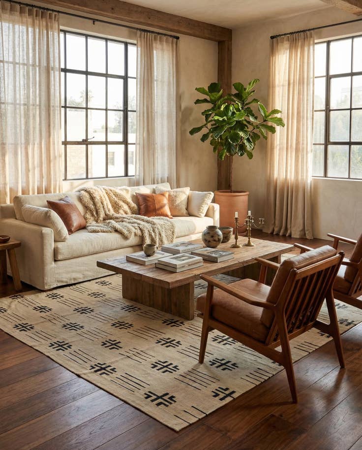 Detail image of 10' 1 x 12' 8 Hand Woven Kilim Modern Wool Rug