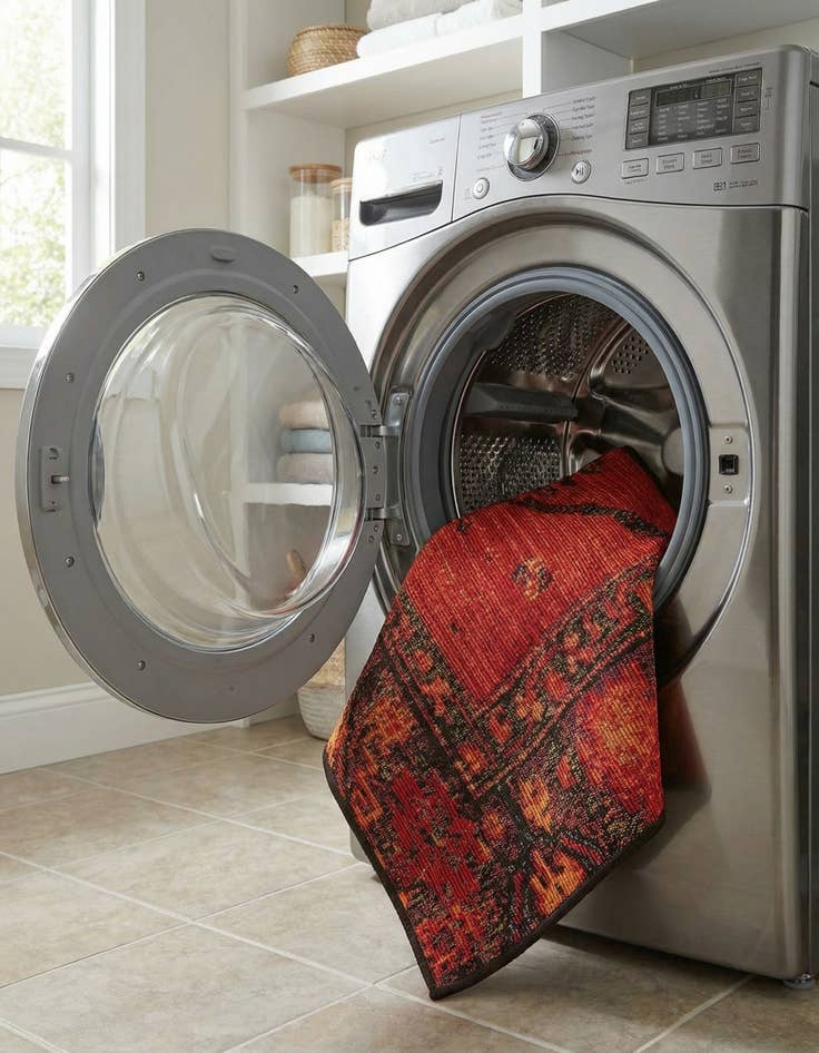 Detail image of  1' 4 x 1' 4  Washable Tribal Indoor / Outdoor Sample Rug