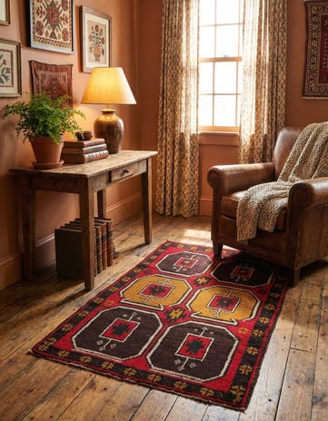 2' 9 x 4' 7 Hand Knotted Balouch Persian Wool Rug