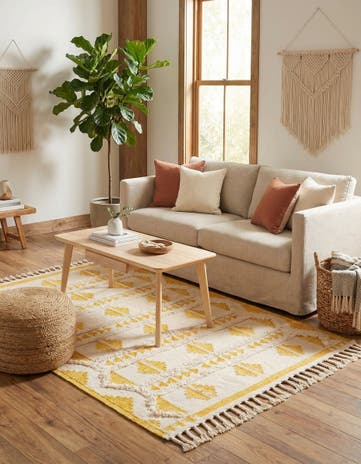 6' 1 x 9' Hand Woven Arizona Wool Rug