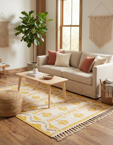 6' 1 x 9' Hand Woven Arizona Wool Rug