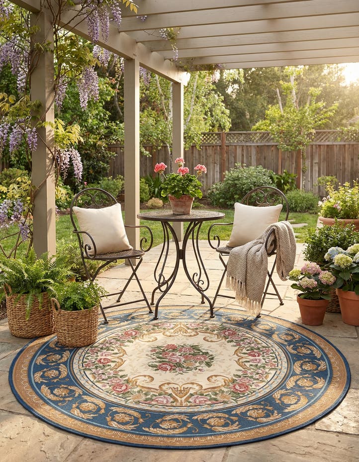 5' x 5' Easy-Clean Traditional Indoor / Ou...