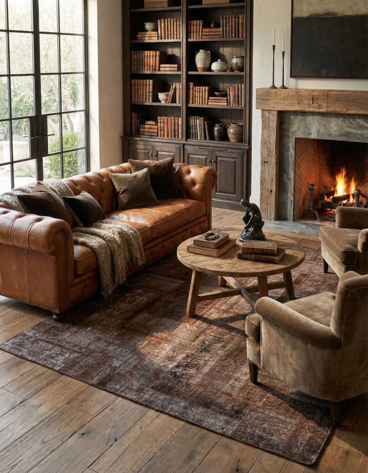 Detail image of 8' 7 x 10' 4  Hand Knotted Ultra Vintage Persian Wool Rug