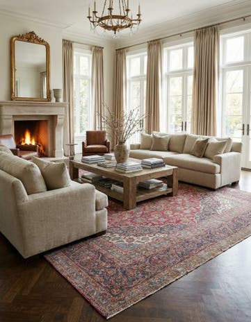 9' 9 x 13' 9 Hand Knotted Ultra Vintage Persian Wool Rug
