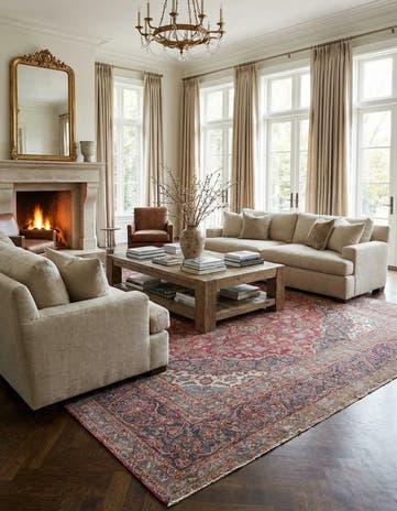 9' 9 x 13' 9 Hand Knotted Ultra Vintage Persian Wool Rug
