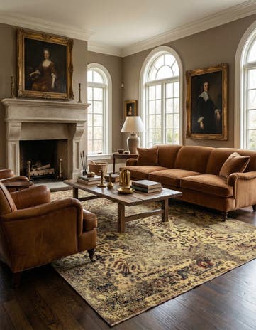 6' 4 x 9' 7 Vintage Royal Wool Rug