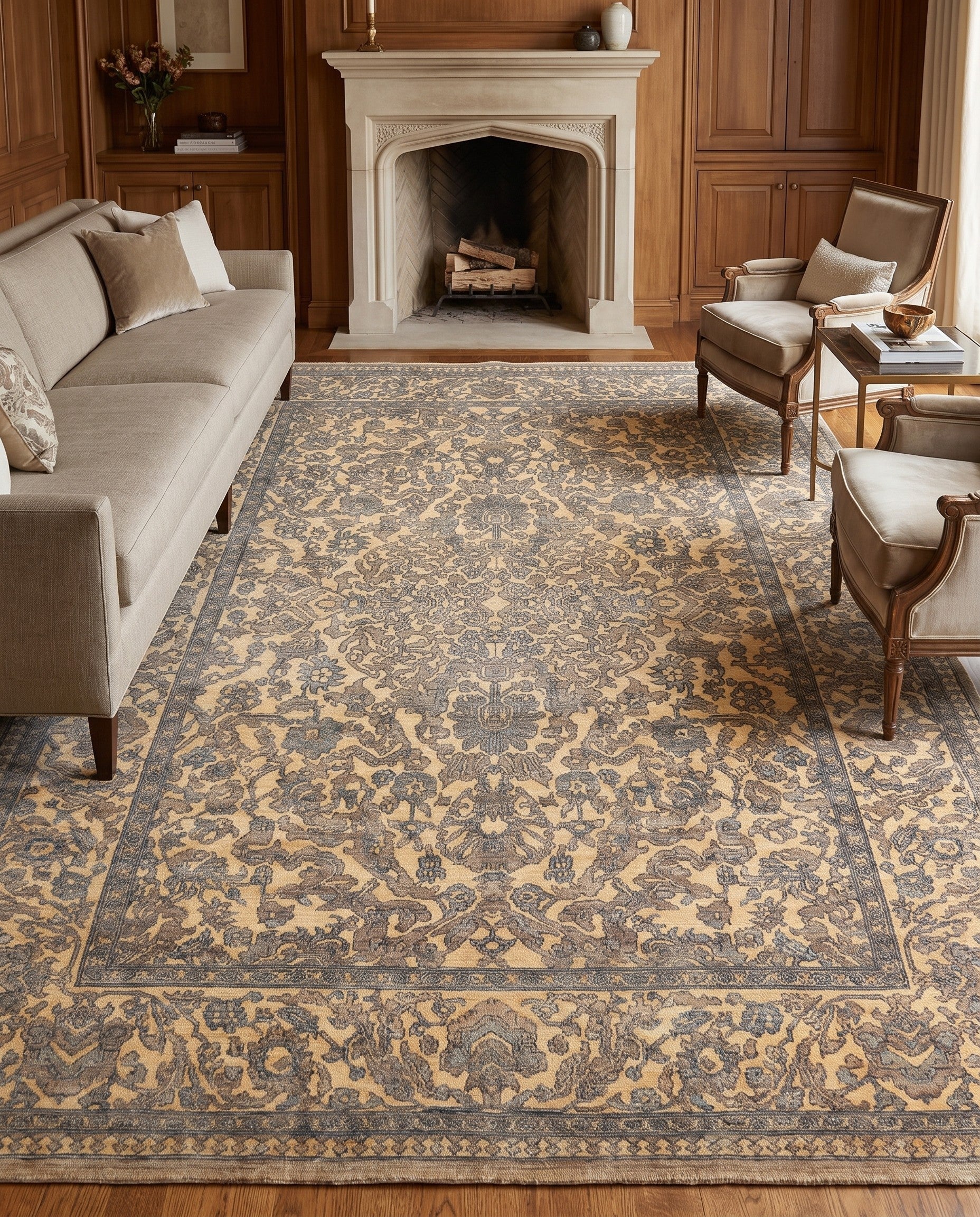 6' 6 x 9' 10 Hand Knotted Ariana Ziegler Rug