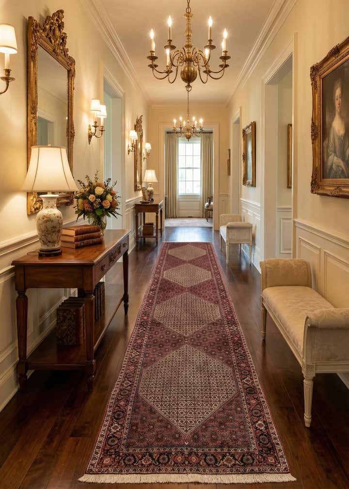 2' 9 x 12' 8 Bidjar Wool Runner Rug