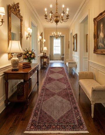 2' 9 x 12' 8 Bidjar Wool Runner Rug