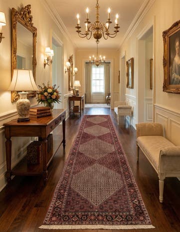 2' 9 x 12' 8 Bidjar Wool Runner Rug