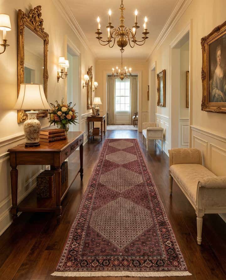 2' 9 x 12' 8 Bidjar Wool Runner Rug