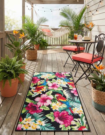 2' x 3' 11 Easy-Clean Jill Zarin Caribbean Indoor / Outdoor Runner Rug