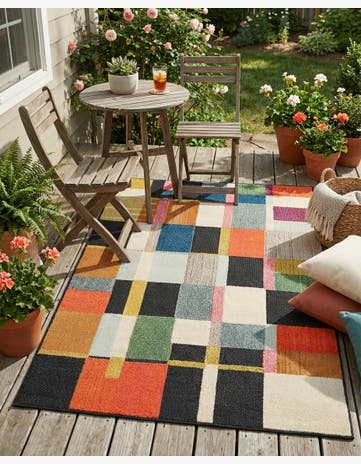 4' x 6' Easy-Clean Casablanca Indoor / Outdoor Rug
