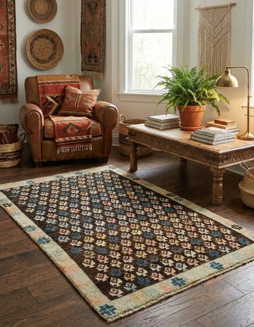 4' x 6' 4 Hand Knotted Balouch Wool Rug