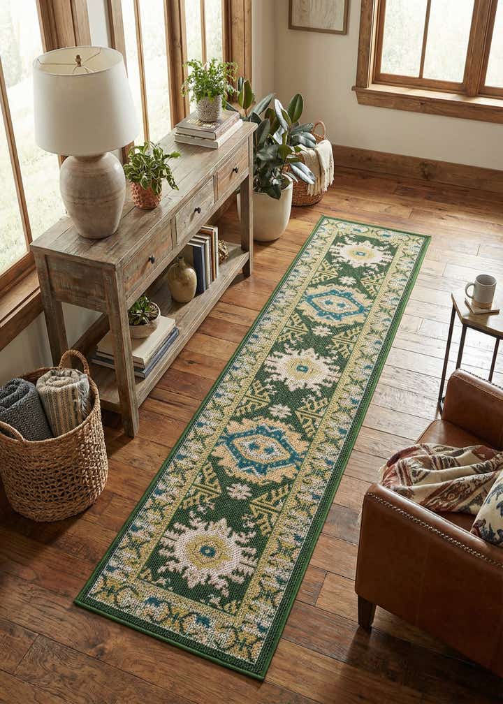 2' x 8' Easy-Clean Baja Indoor / Outdoor Runner Rug