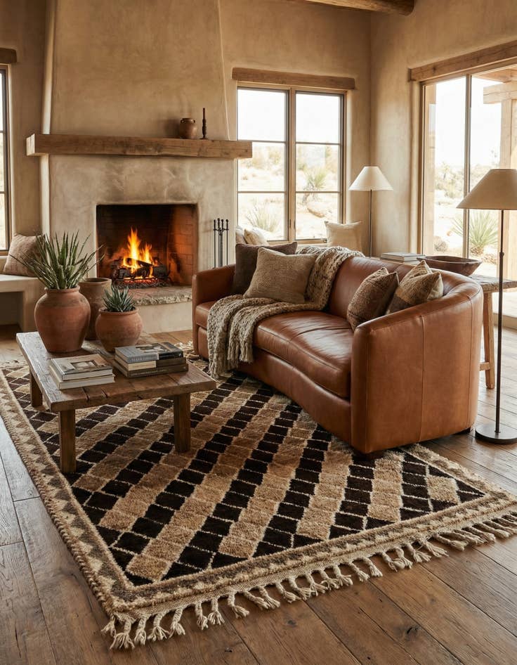 Detail image of  3' 10 x 6' 2 Gabbeh Wool Rug