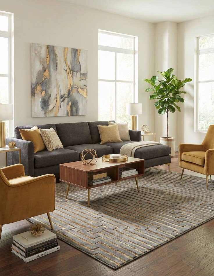 Detail image of 9' x 12' Vogue Geo Rug