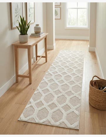 Beige Sabrina Soto Casa Havana Runner Rug