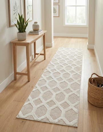 Beige Sabrina Soto Casa Havana Runner Rug
