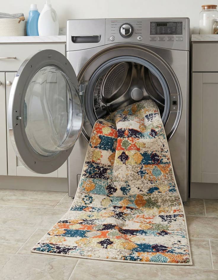 Detail image of  2' x 8'  Washable Vivid Runner Rug