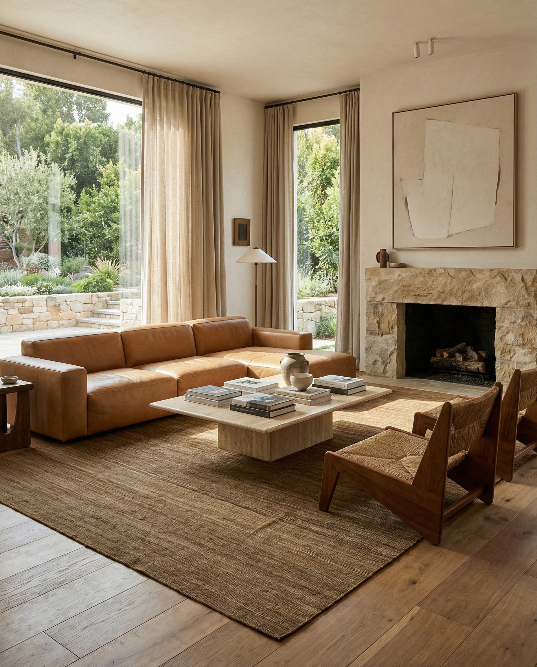  6' 5 x 11' 6  Hand Woven Kilim Modern Wool Rug