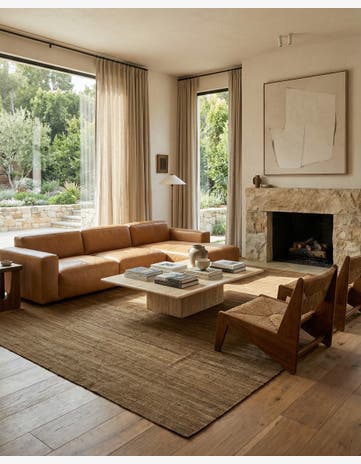 6' 5 x 11' 6 Hand Woven Kilim Modern Wool Rug