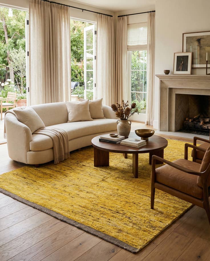 Detail image of 5' 6 x 7' 10 Hand Knotted Moroccan Wool Rug