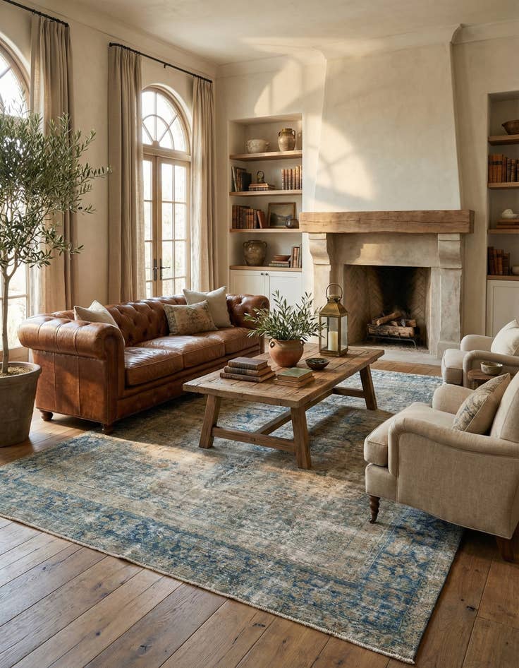 Detail image of  9' x 12' 3  Hand Knotted Ultra Vintage Persian Wool Rug