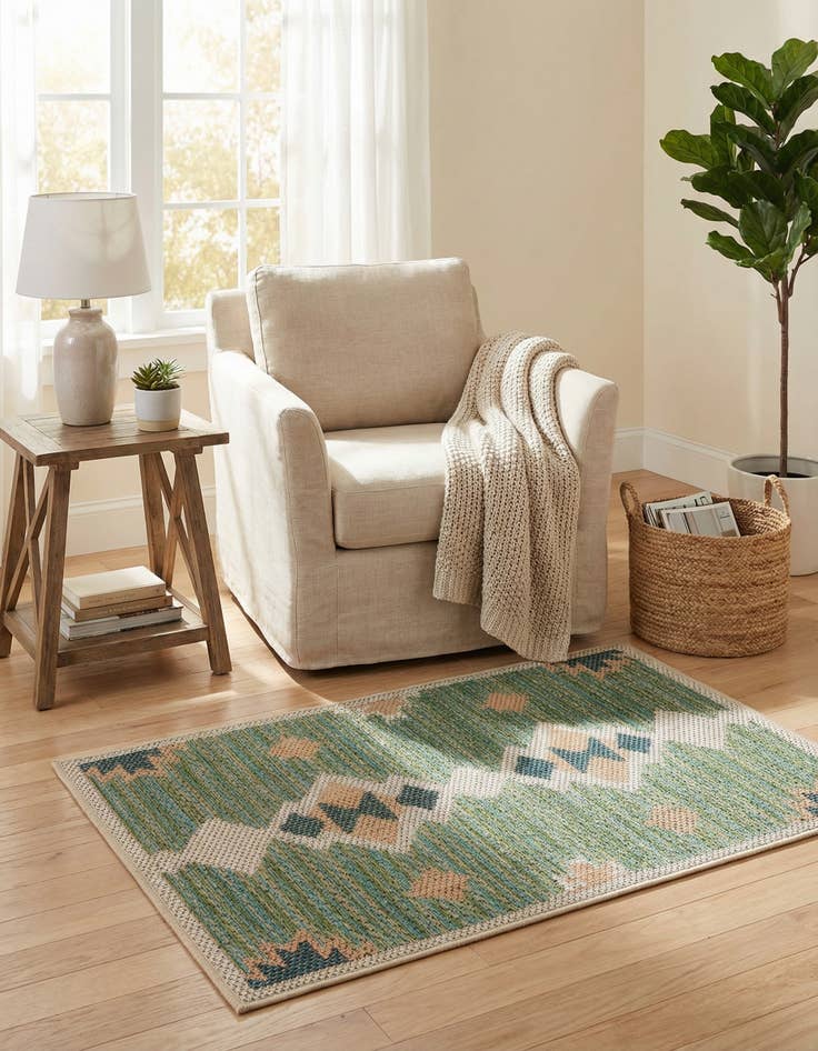 Detail image of  2' x 3'  Washable Baja Indoor / Outdoor Rug