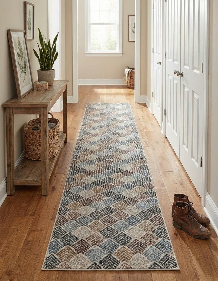 2' 7 x 12' Eco Trellis Runner Rug
