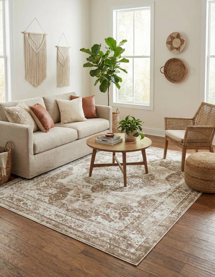 Detail image of 7' 10 x 10' Monaco Rug With Pad Bundle