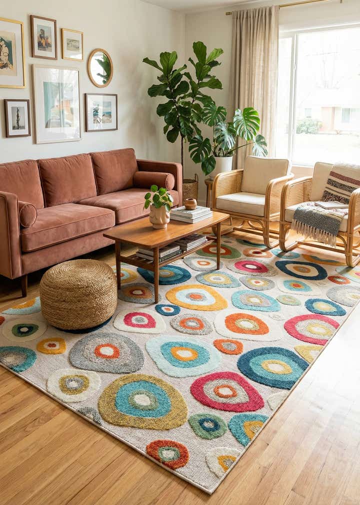 5' 3 x 8' Easy-Clean Casablanca Indoor / Outdoor Rug