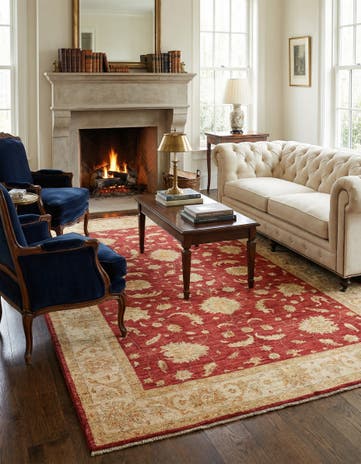 6' 8 x 9' 10 Ziegler Wool Rug