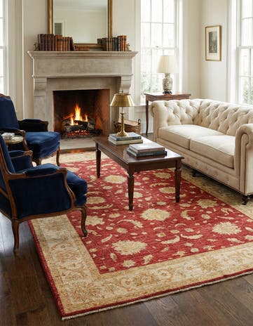 6' 8 x 9' 10 Ziegler Wool Rug