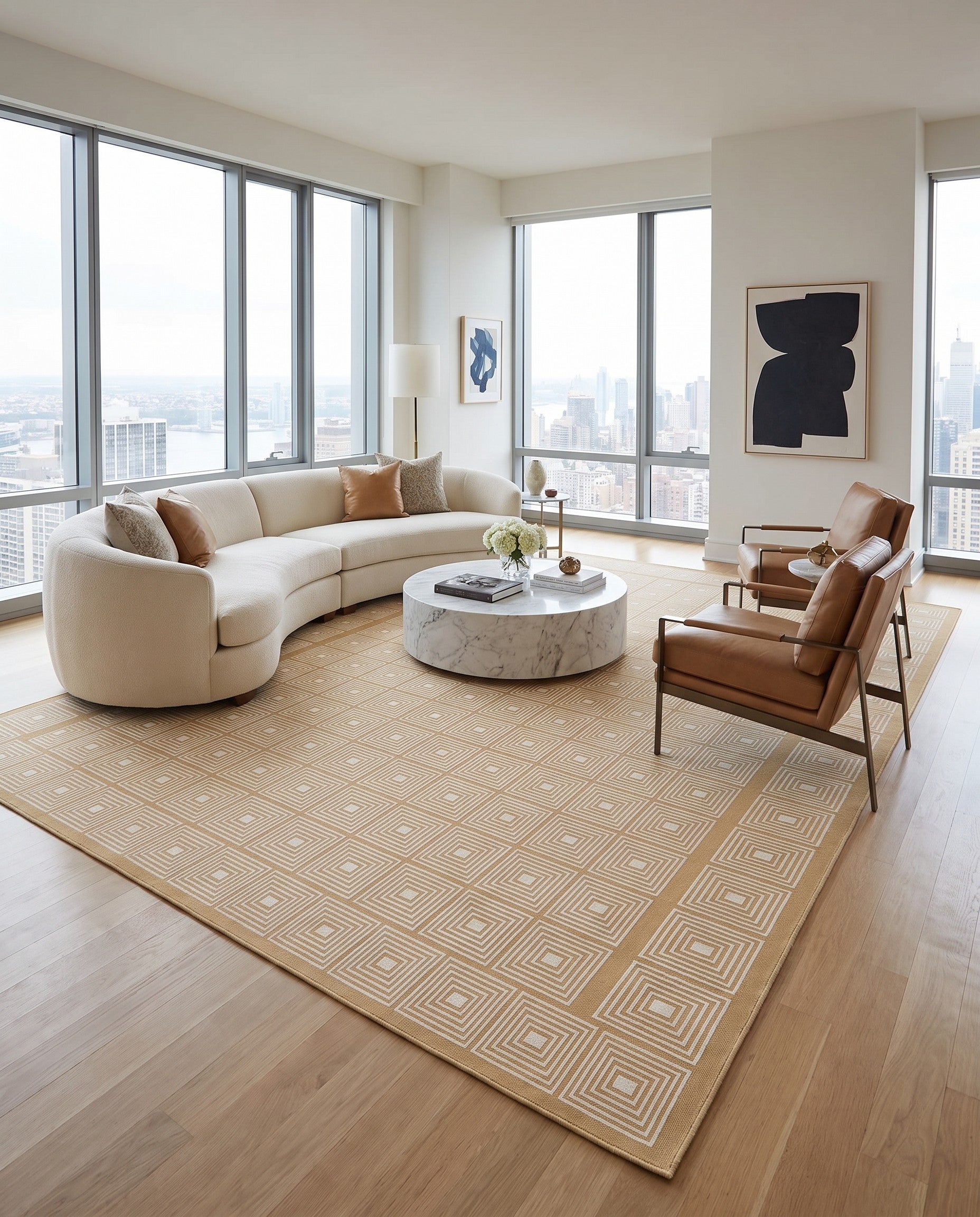 Yellow Aakaar Rug