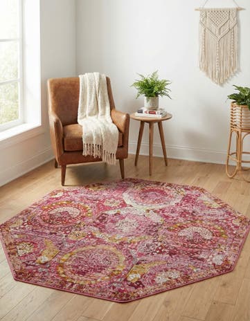 5' 3 x 5' 3 Santiago Octagon Rug