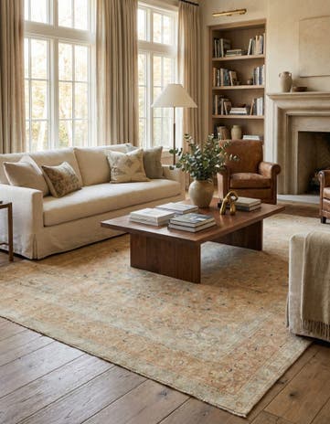 9' x 12' 8 Hand Knotted Ultra Vintage Persian Wool Rug