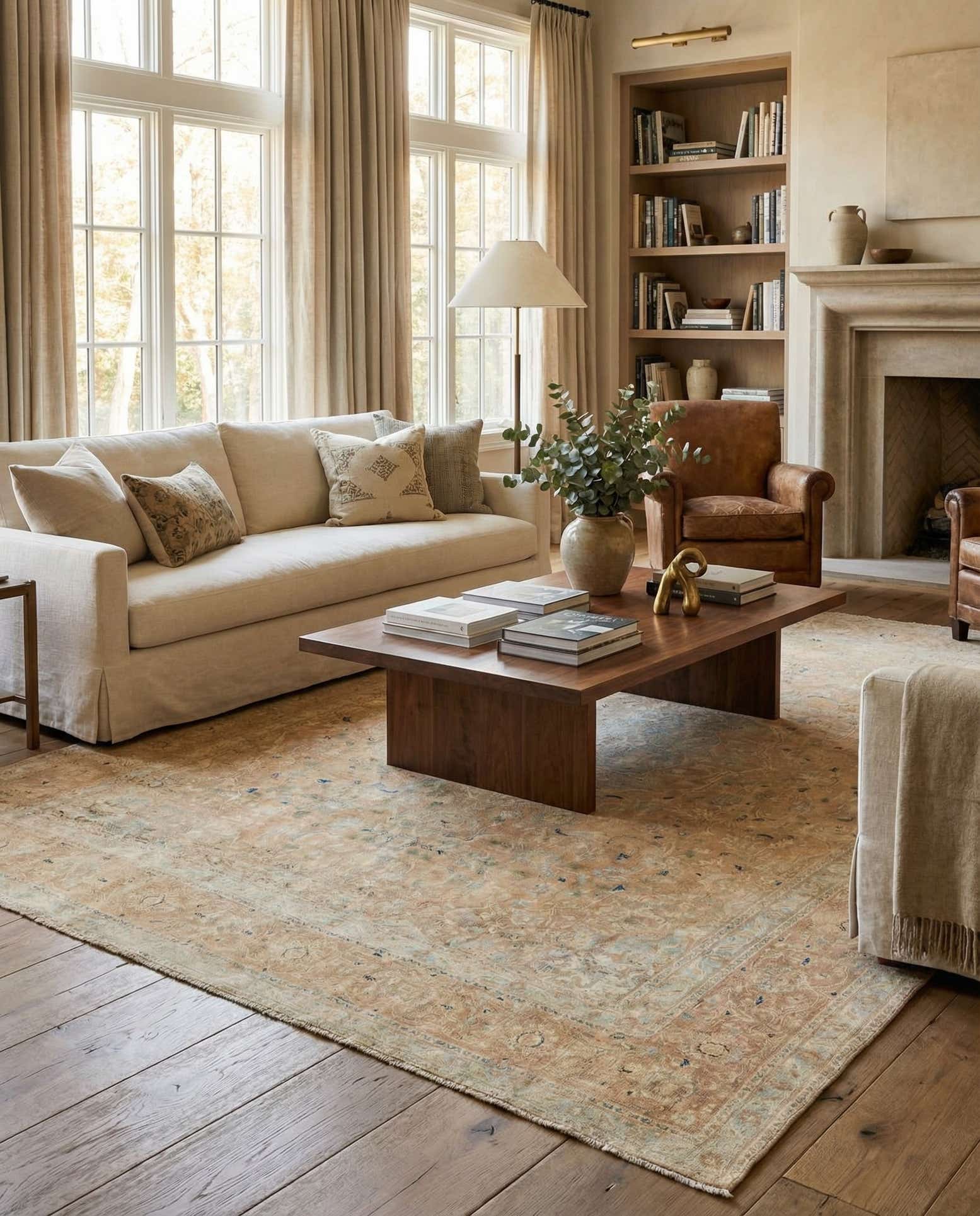 9' x 12' 8 Hand Knotted Ultra Vintage Persian Wool Rug