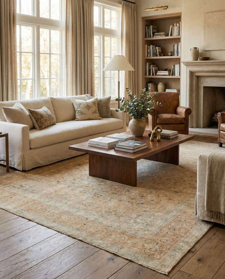9' x 12' 8 Hand Knotted Ultra Vintage Persian Wool Rug