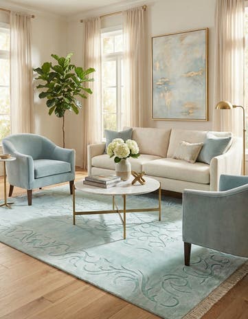 5' 6 x 7' 10 Hand Knotted Darya Wool Rug