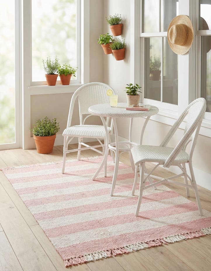 4' x 6' Easy-Clean Eco Plaid Washable Indo...