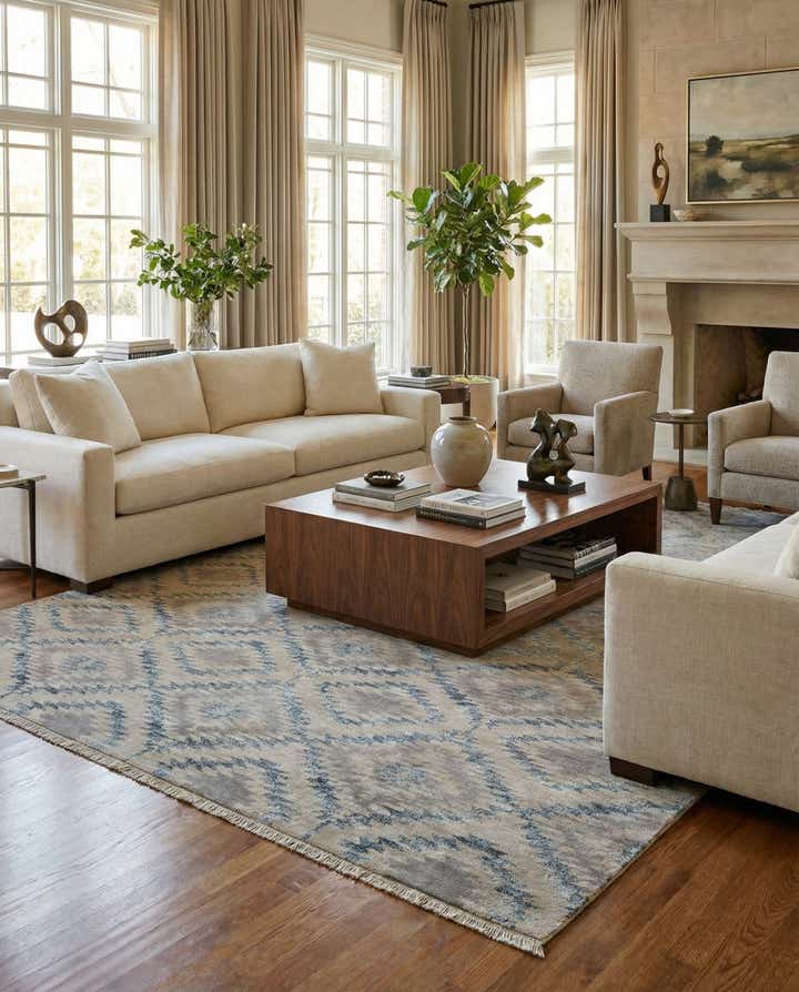 9' 5 x 13' Hand Knotted Darya Rug