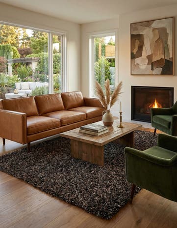 5' x 6' 8 Multi-Tone Shag Rug