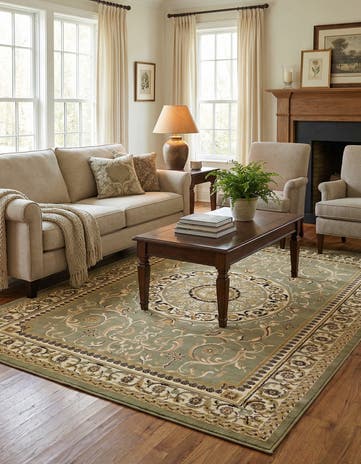 Light Green Chateau Rug