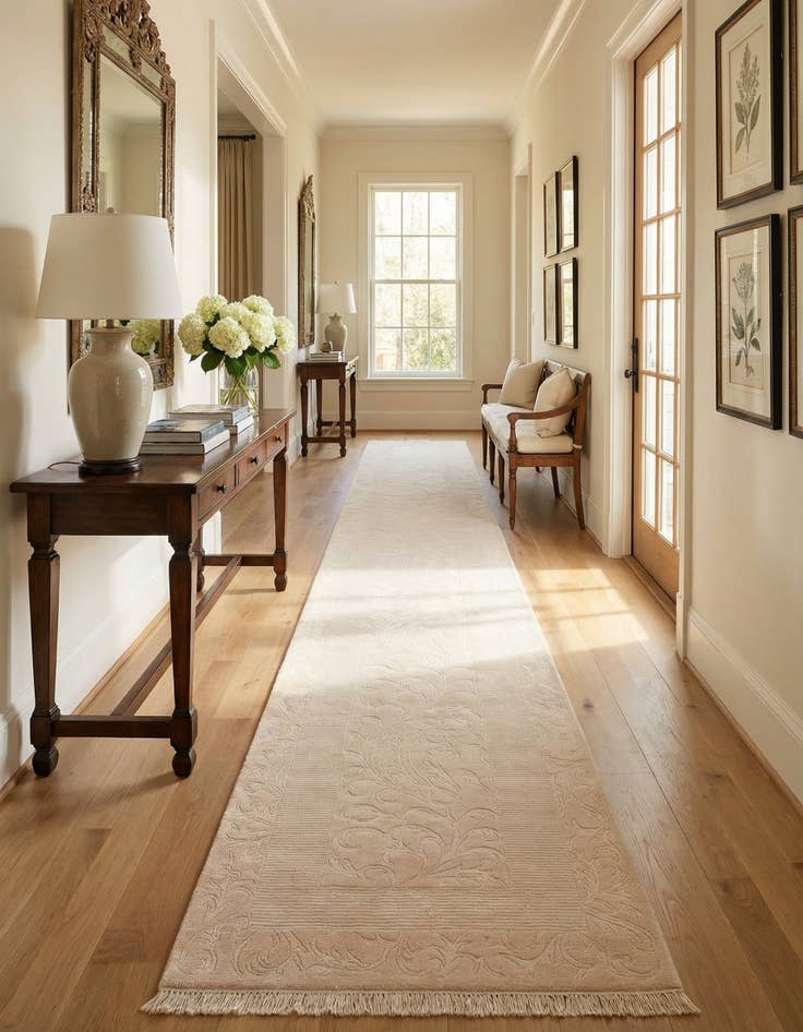 Detail image of 3' 3 x 13' 1 Hand Knotted Darya Wool Runner Rug