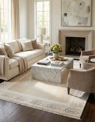 6' 6 x 9' 7 Hand Knotted Darya Wool Rug